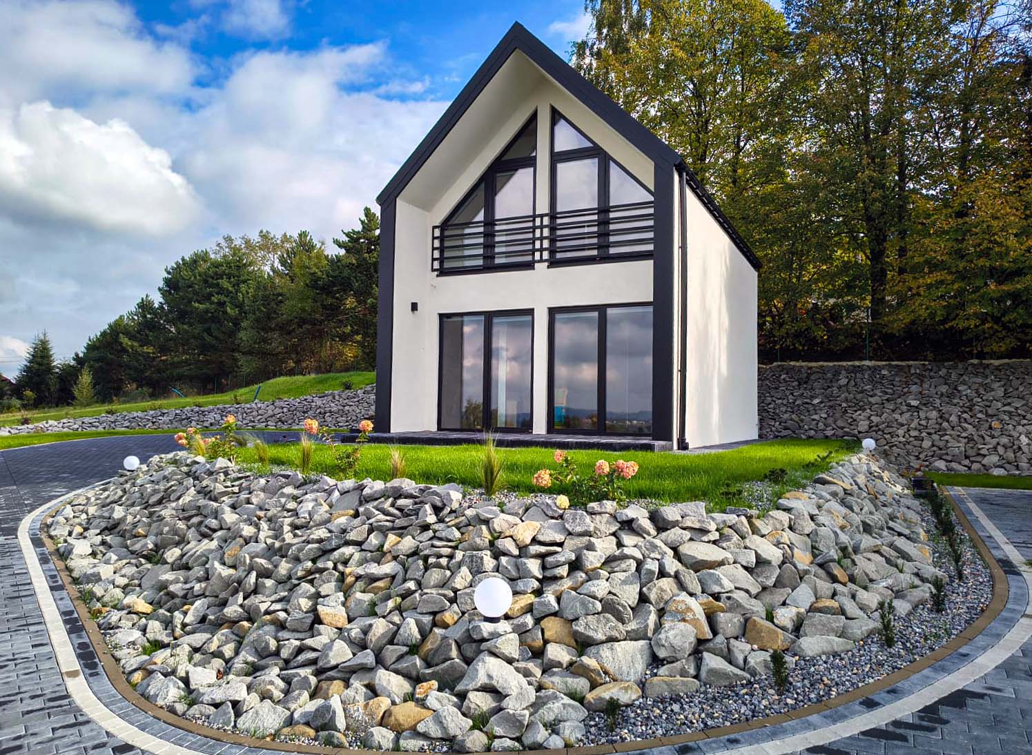 Domki Dobczyce – zewnętrzny widok domków